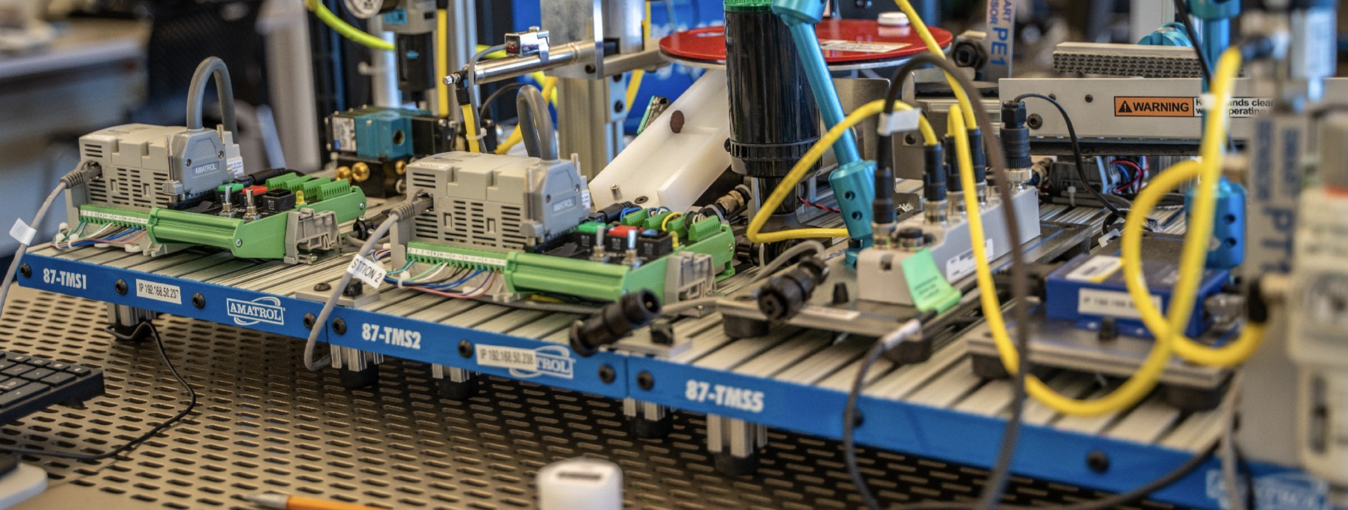 Image of energy equipment with lots of wires.